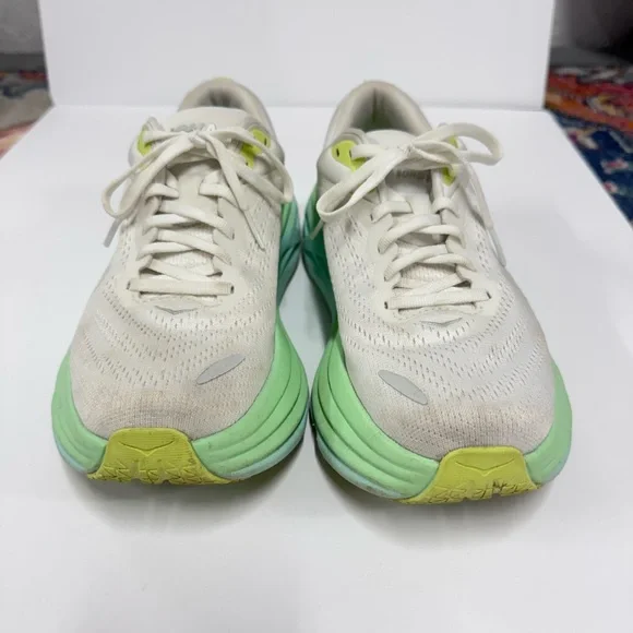 Hoka One One Bondi 8 - Blanc De Blanc - Sunlit Ocean Blue Green Women's Size 7 - Picture 3 of 8